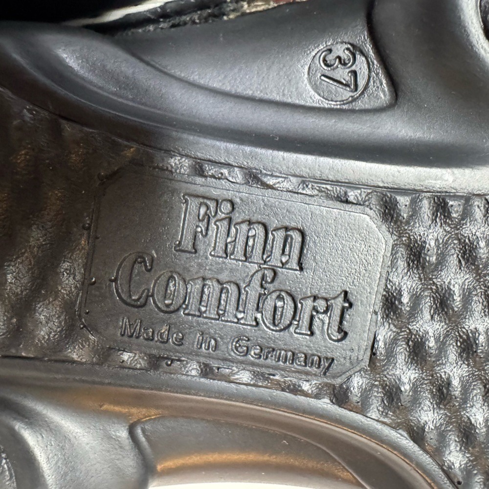 Finn Comfort Barbuda Sandal Size 37 US 7 Leather Champagne Garden Luxe Germany - Picture 6 of 7